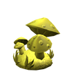 Golden Mushroom Forest