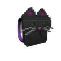 8-Bit Black Cat Backpack