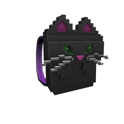 8-Bit Black Cat Backpack